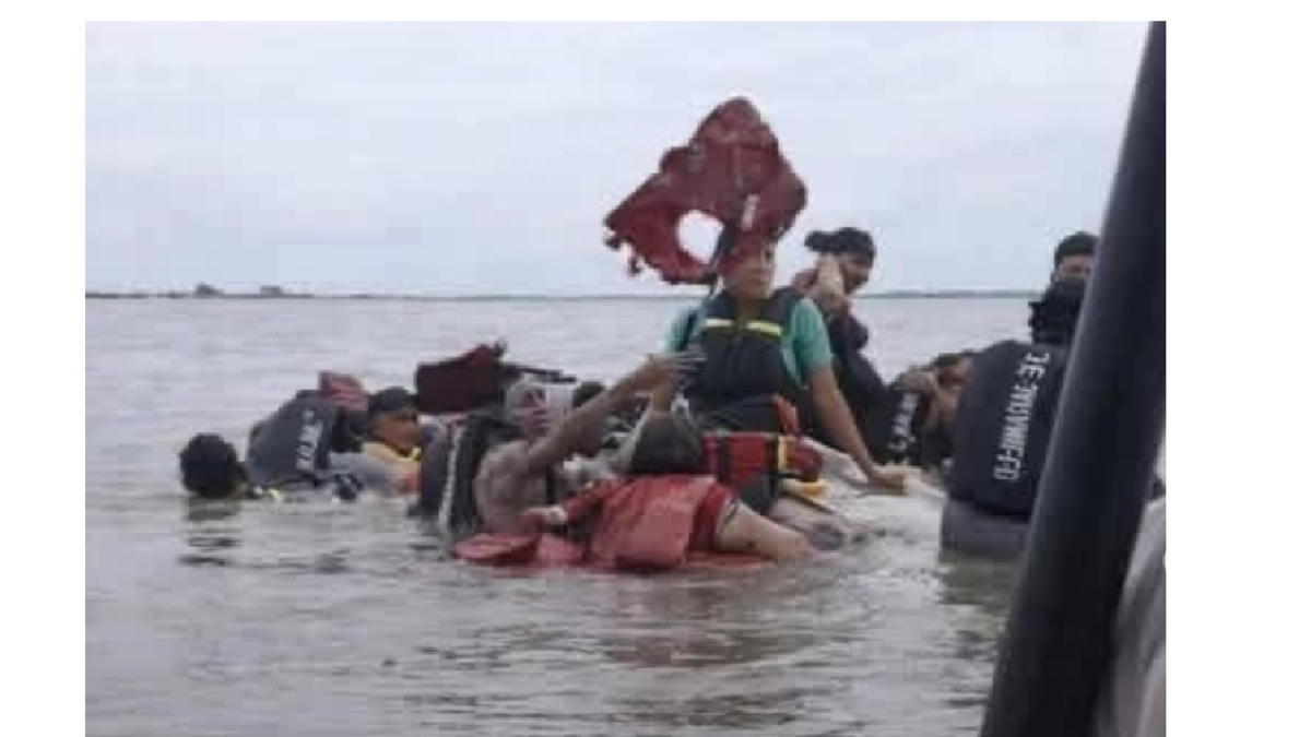 Posible sobrecupo: embarcación con 18 pasajeros naufragó en el sur de Bolívar ante la furia del Río Magdalena