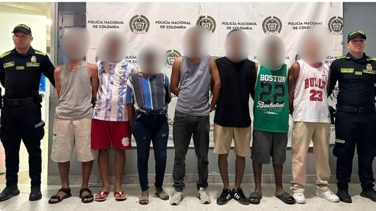 7 capturados en Barranquilla por microtráfico: autoridades los vinculan a ‘Los Costeños’ y a una red que movía cinco millones de pesos cada semana