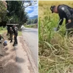 Los disidentes intentaban nuevo ataque como en la vía Panamericana, en Cajibío, ocultando cinco cilindros en una alcantarilla: esta vez, en Piendamó