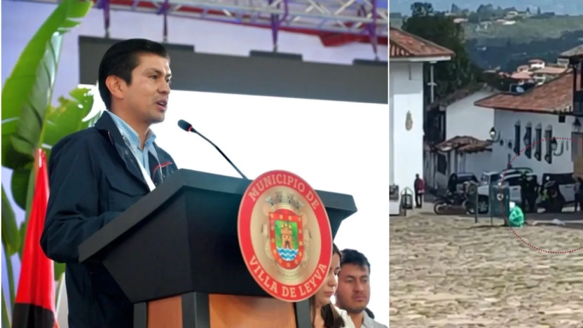 Video del momento exacto de la captura del alcalde de Villa de Leyva (Boyacá), Víctor Gamboa, cuando ingresaba al edificio de la Alcaldía