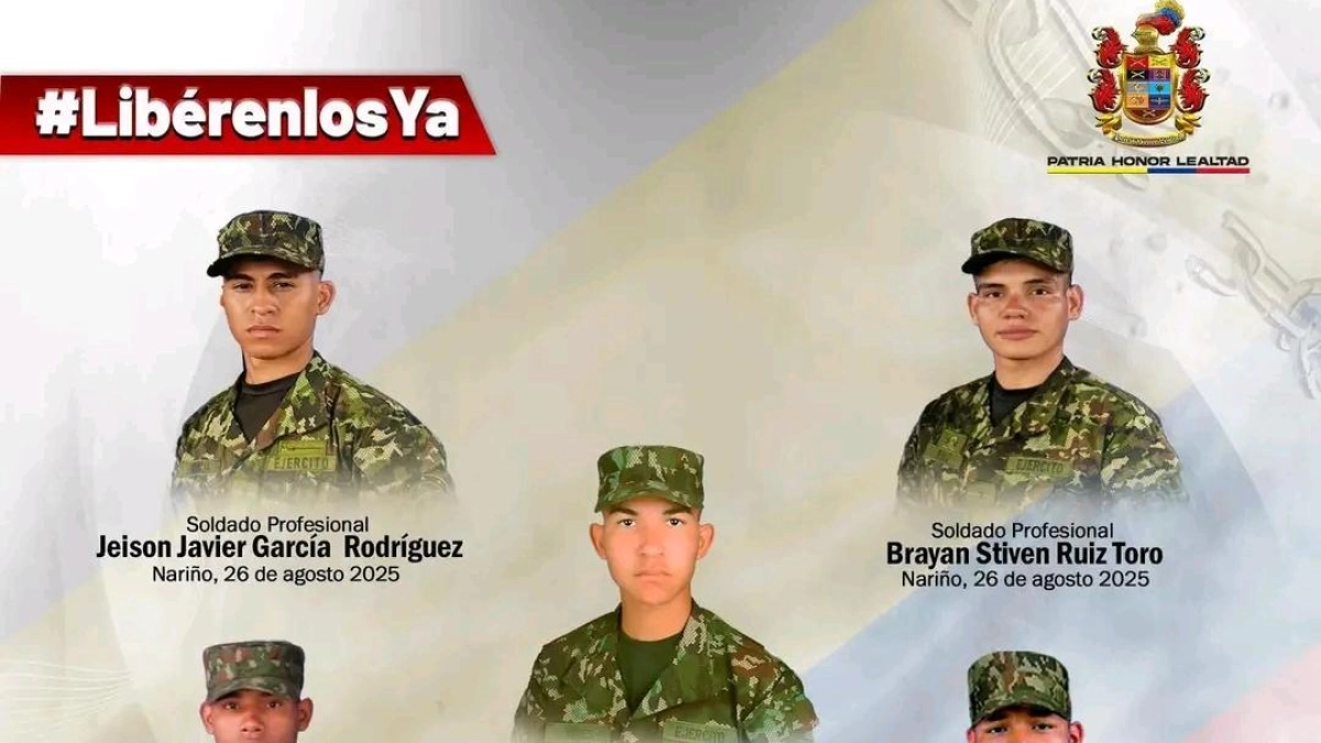 ‘Libérenlos y se exige respeto por sus vidas’, dice el Ejército por cinco militares que llevan un año secuestrados en Cauca y Nariño