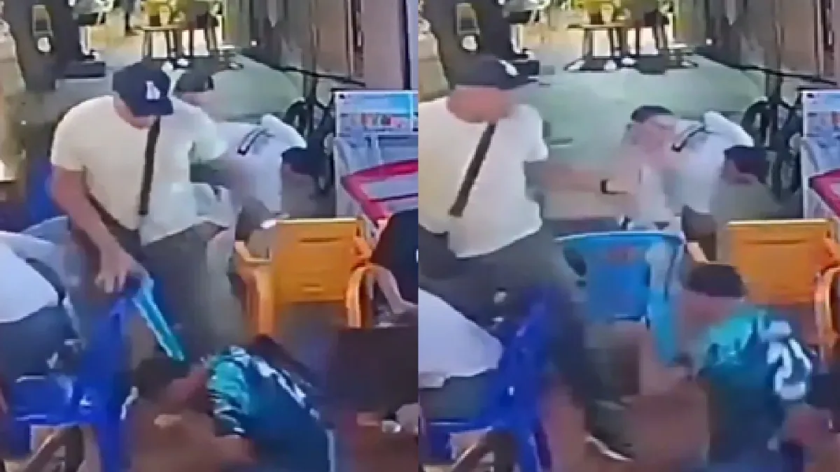 Video: sujeto agredió a hombre con discapacidad por pedirle que no agrediera a una mujer en Barrancabermeja, ofrecen recompensa para hallarlo
