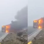 Video | Hombres identificados como integrantes del Eln habrían incendiado bus en vía Bogotá-Cúcuta: esto se sabe