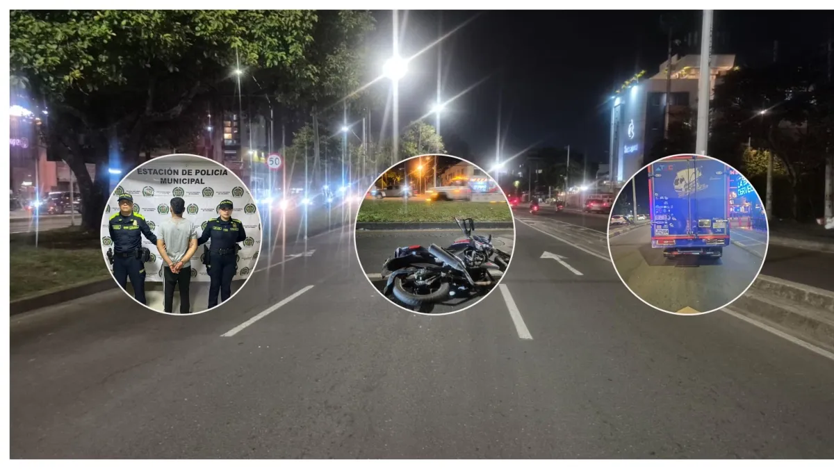 Video | Impactante persecución a un conductor de furgón que embistió varios vehículos y motos en una autopista de Cali: hay seis heridos