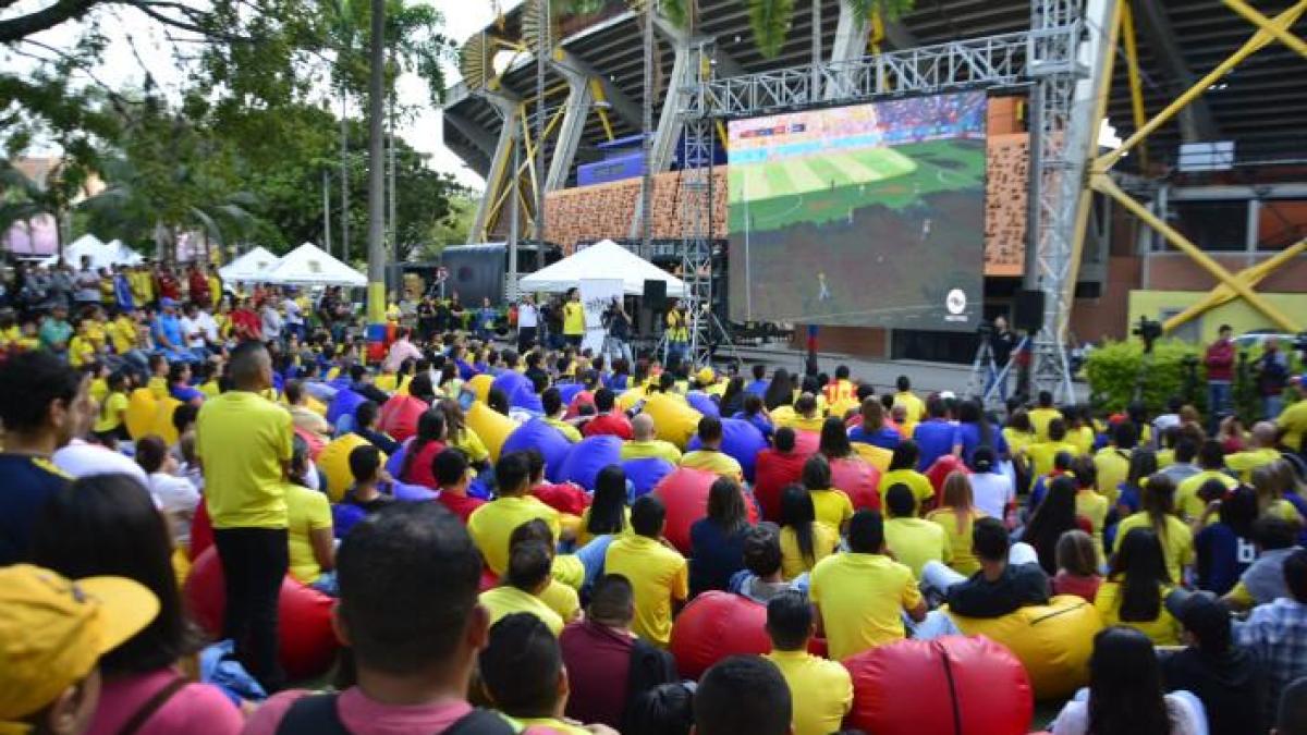 Con ‘Fan Zone’ y 21 pantallas distribuidas por todo Medellín, los paisas podrán acompañar a la Selección Colombia: conozca en qué lugares estarán