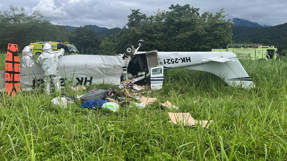 Aerocivil revela detalles del accidente de avioneta en Villavicencio que cubría ruta hacía La Macarena: murieron el piloto y tres pasajeros