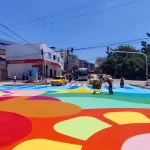 Así quedó la avenida Shakira tras finalizar las primeras intervenciones artísticas