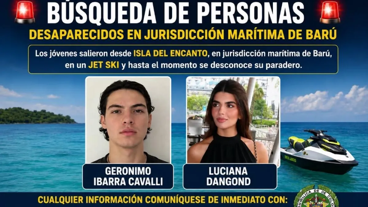 Familiares en Cartagena de dos jóvenes desaparecidos en el mar Caribe claman por su regreso: viajaban en una moto acuática