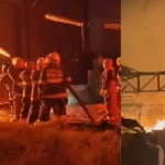 Incendio forestal alcanzó una bodega con productos químicos en Soacha y requirió apoyo de unidades especializadas para atender la emergencia