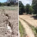 Alerta en el norte del Valle del Cauca: video revela graves grietas en el dique clave que frena inundaciones en Roldanillo tras el terremoto de 7,4