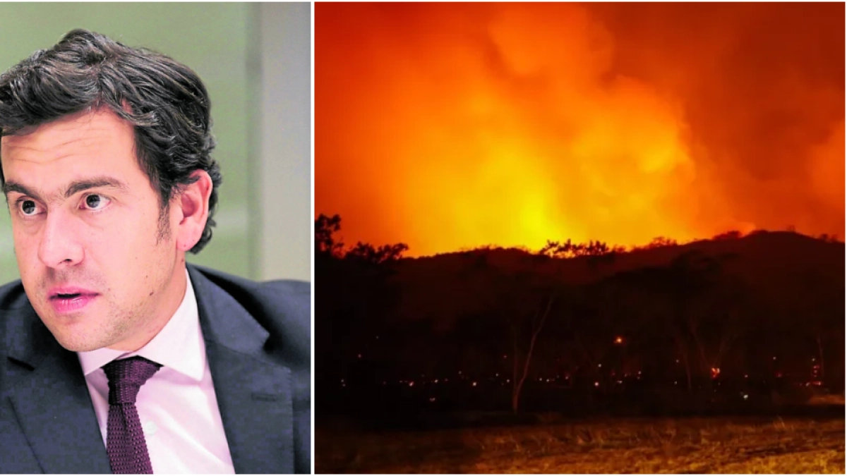 Ministro del Interior, Rodrigo Lara, confirmó captura de dos personas que estarían involucradas en incendios forestales del Tolima: ‘Acción criminal’