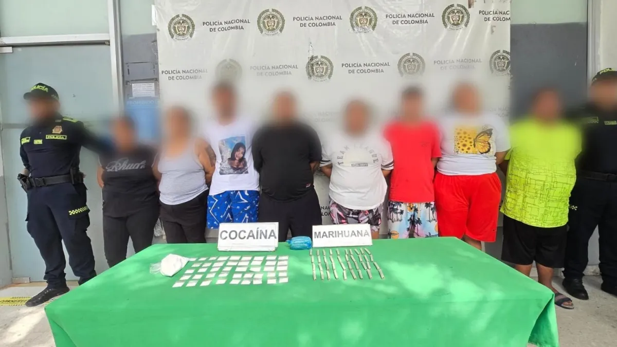 Ocho capturados de ‘El Combo de la 14’ por presunto tráfico de drogas en Barranquilla: estarían instrumentalizando menores para la distribución