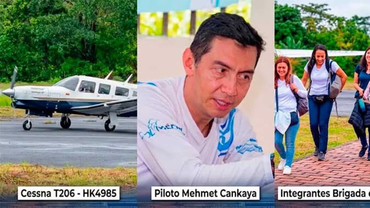 Se conocen los nombres del tripulante y las pasajeras que iban en la aeronave que se estrelló, mientras continúa la búsqueda de su ubicación en Chocó